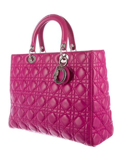 large dior bag|large lady dior bag price.